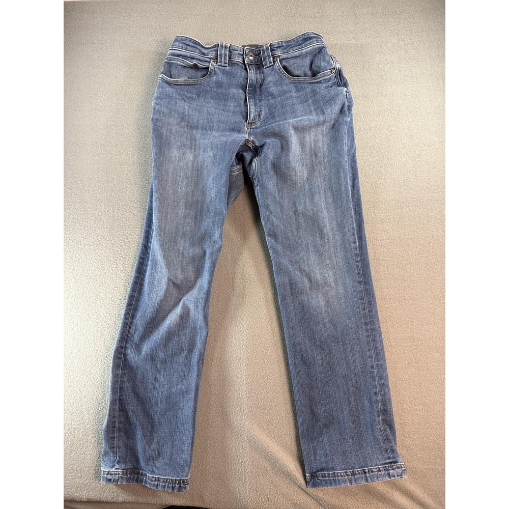 Duluth Trading Co Jeans Mens 32x30 Blue Med Wash Relaxed Ballroom Double Flex